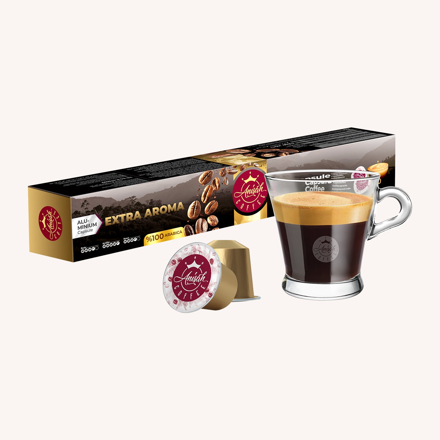Extra Aroma, Nespresso Uyumlu 10'lu Alüminyum Kapsül Kahve